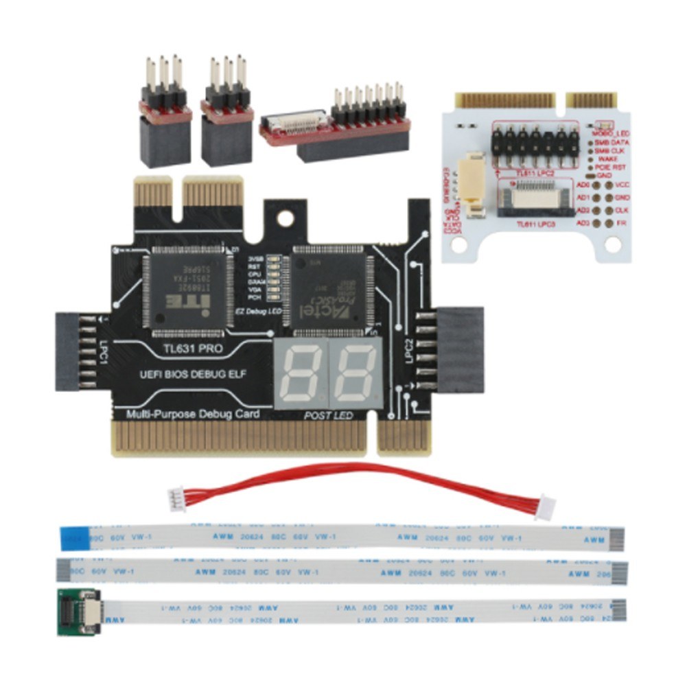 TL631 PRO Universal Laptop Motherboard Diagnostic Tester - PCI, PCI-E, Mini LPC Debug Analyzer Card