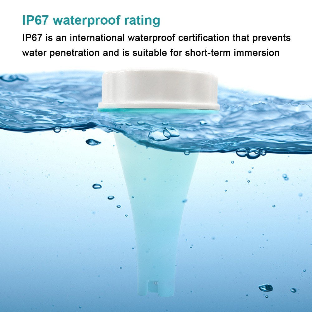 6-in-1 Portable Water Quality Detector with BT App & LCD Display (PH, EC, TDS, ORP, Temp, Chlorine)