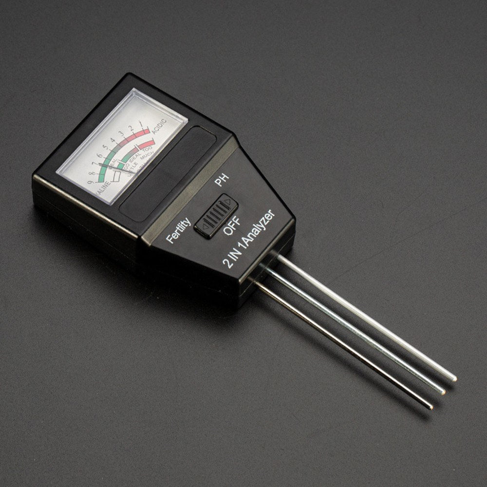 Portable 2-in-1 Soil pH & Fertility Analyzer: Multifunction Tester for Garden, Lawn, Farm, Orchard & Greenhouse