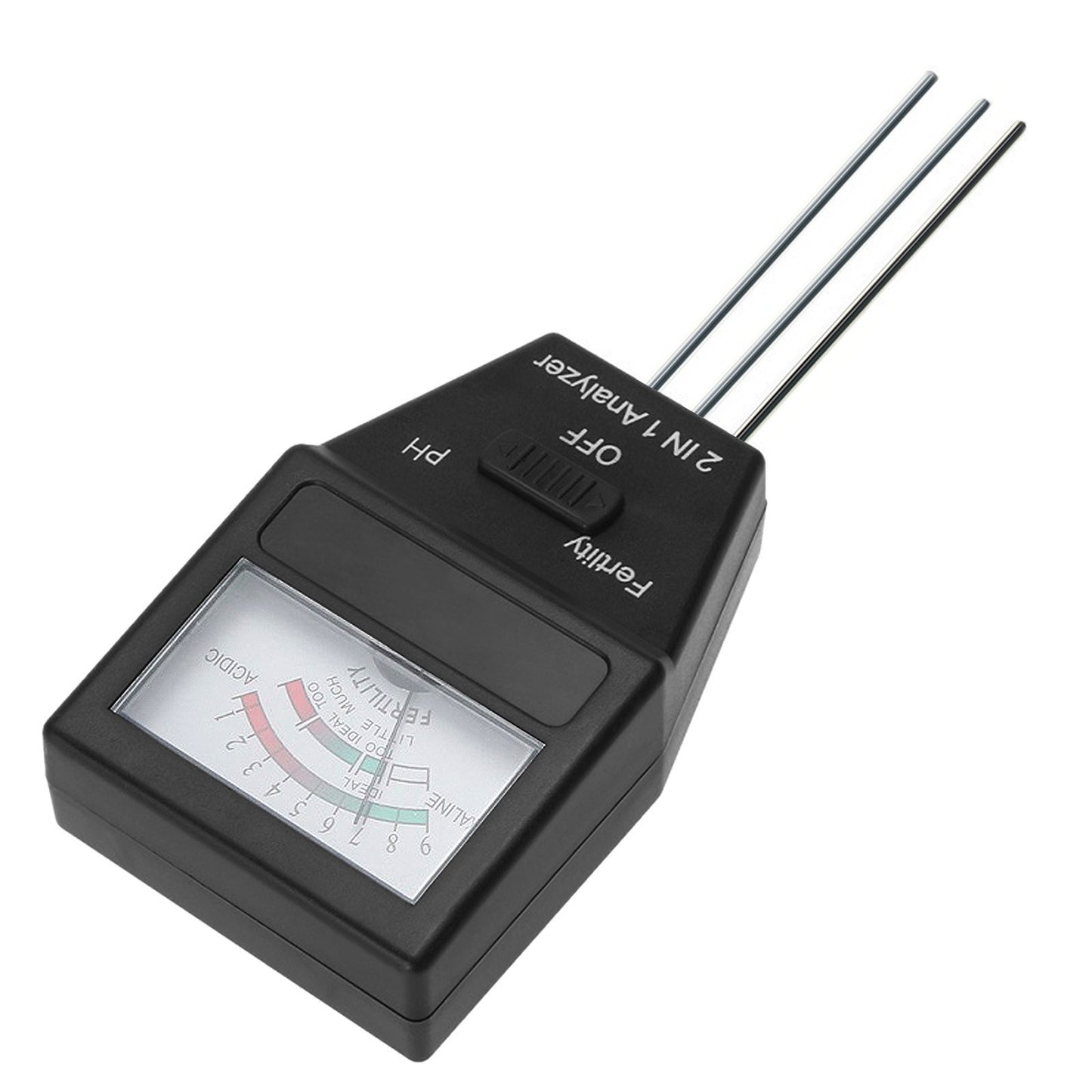 Portable 2-in-1 Soil pH & Fertility Analyzer: Multifunction Tester for Garden, Lawn, Farm, Orchard & Greenhouse
