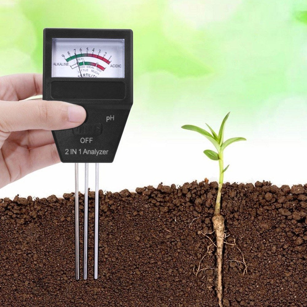 Portable 2-in-1 Soil pH & Fertility Analyzer: Multifunction Tester for Garden, Lawn, Farm, Orchard & Greenhouse