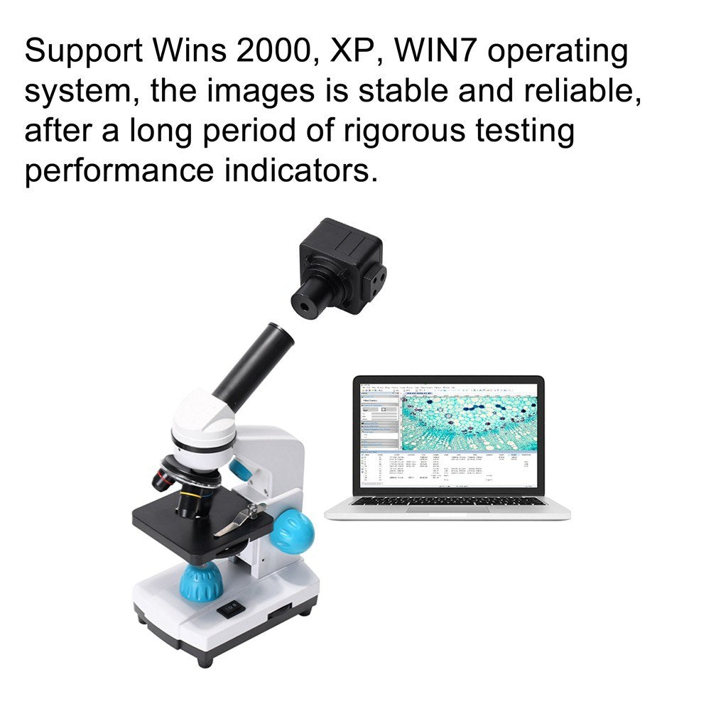 5MP High-Speed USB Digital Microscope Camera with Free Driver & Electronic Eyepiece