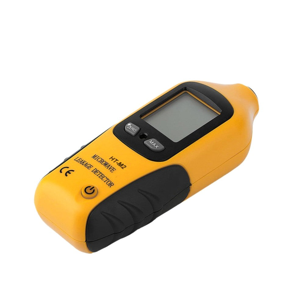 High-Precision Digital LCD Microwave Leakage Detector with Backlight, Portable 2450MHz Tester & Alarm, No Recalibration Needed