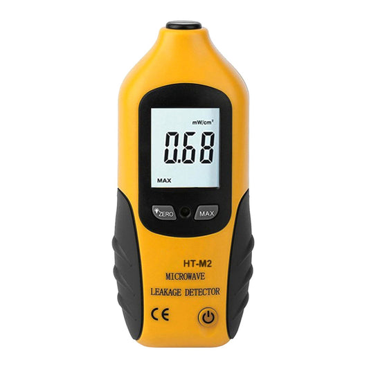 High-Precision Digital LCD Microwave Leakage Detector with Backlight, Portable 2450MHz Tester & Alarm, No Recalibration Needed