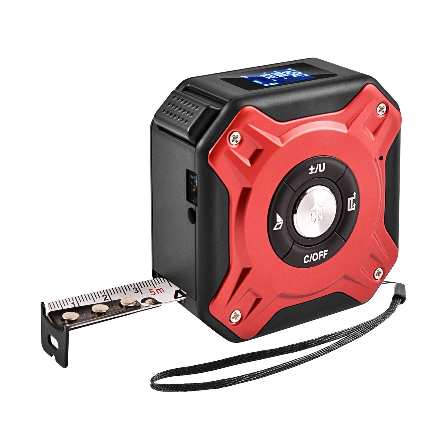 3-in-1 Rechargeable Laser Tape Measure - 16Ft Measuring Tape & 131Ft Digital Rangefinder