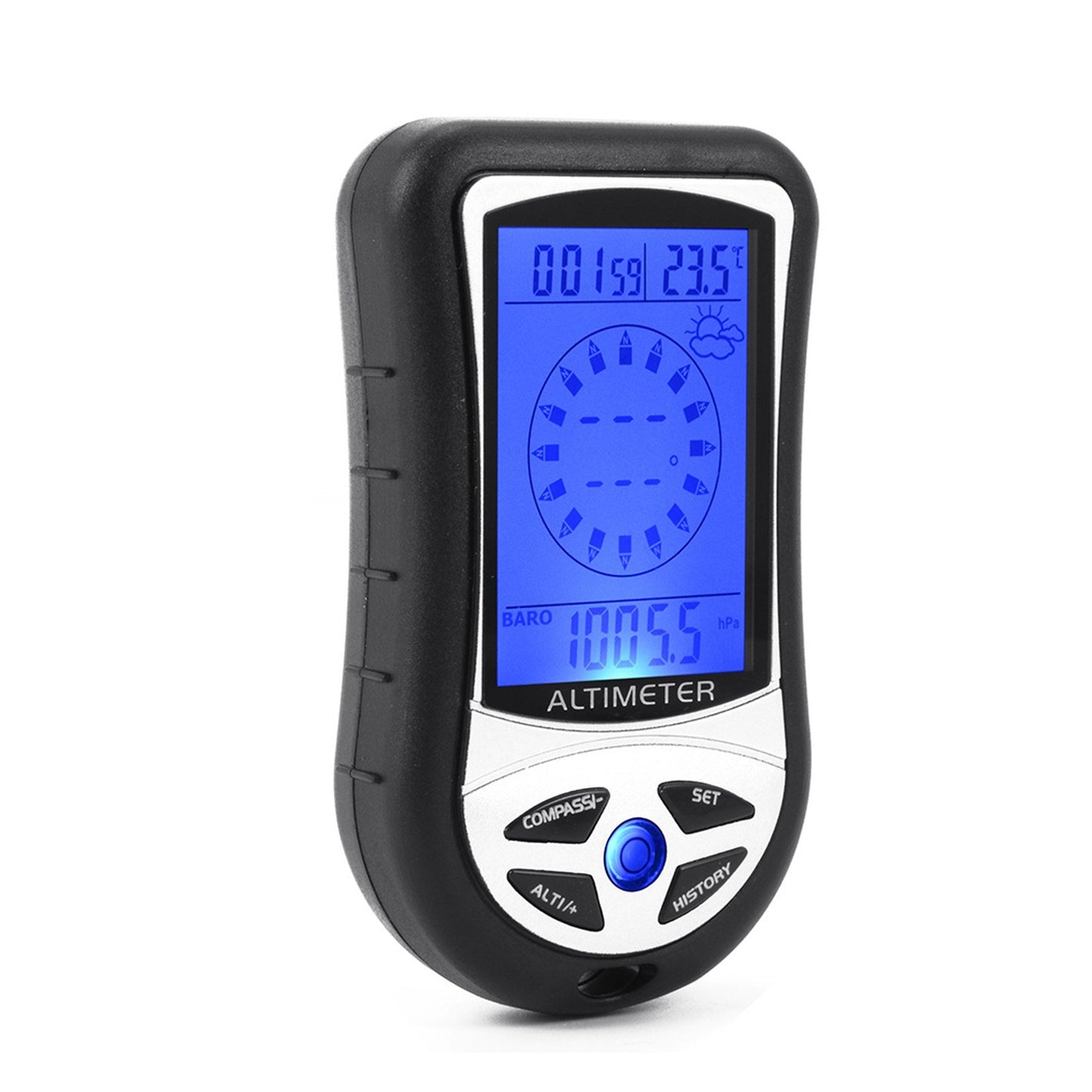 8-in-1 Digital Altimeter Barometer Compass Thermometer LCD Multifunction Device