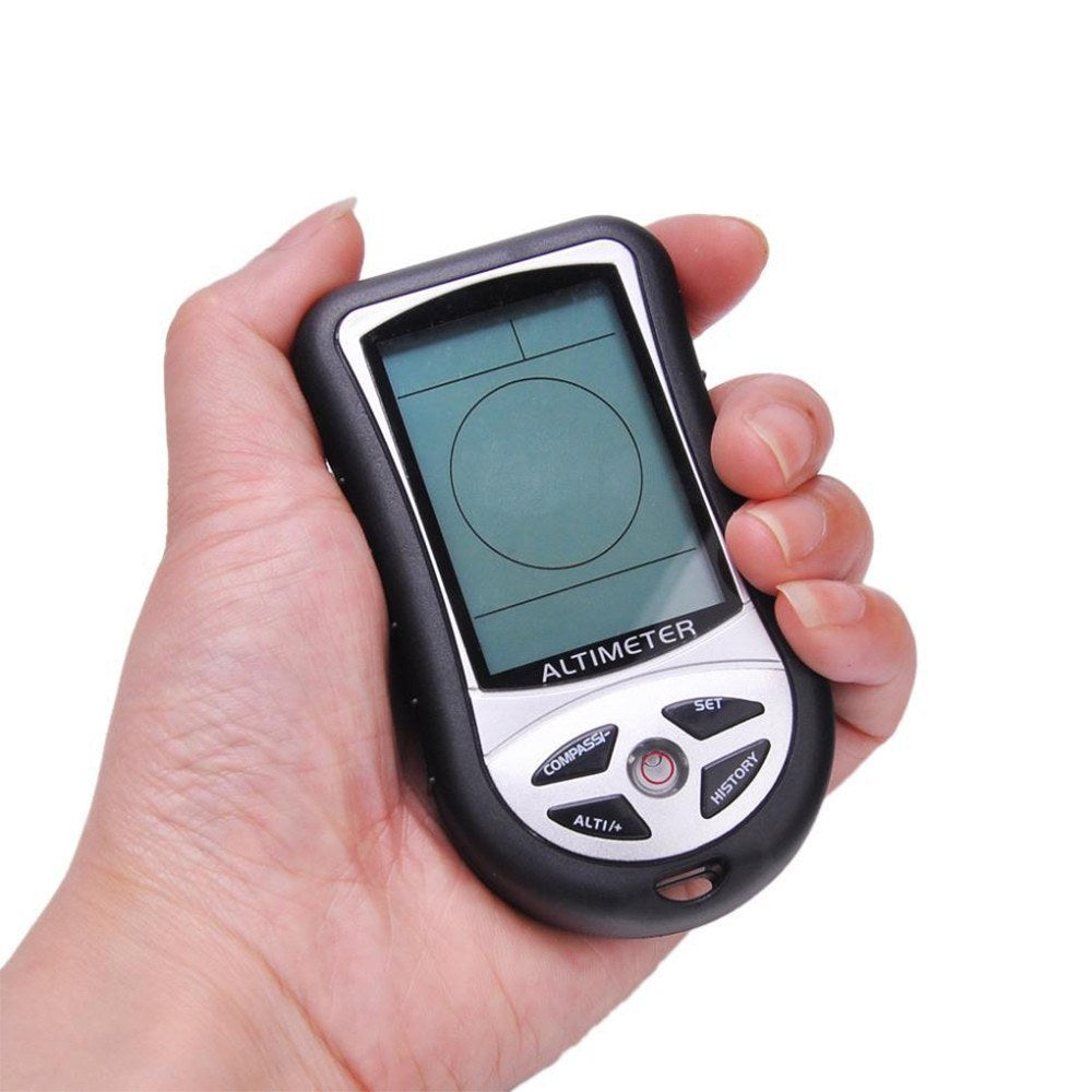 8-in-1 Digital Altimeter Barometer Compass Thermometer LCD Multifunction Device