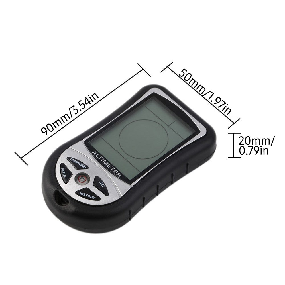 8-in-1 Digital Altimeter Barometer Compass Thermometer LCD Multifunction Device