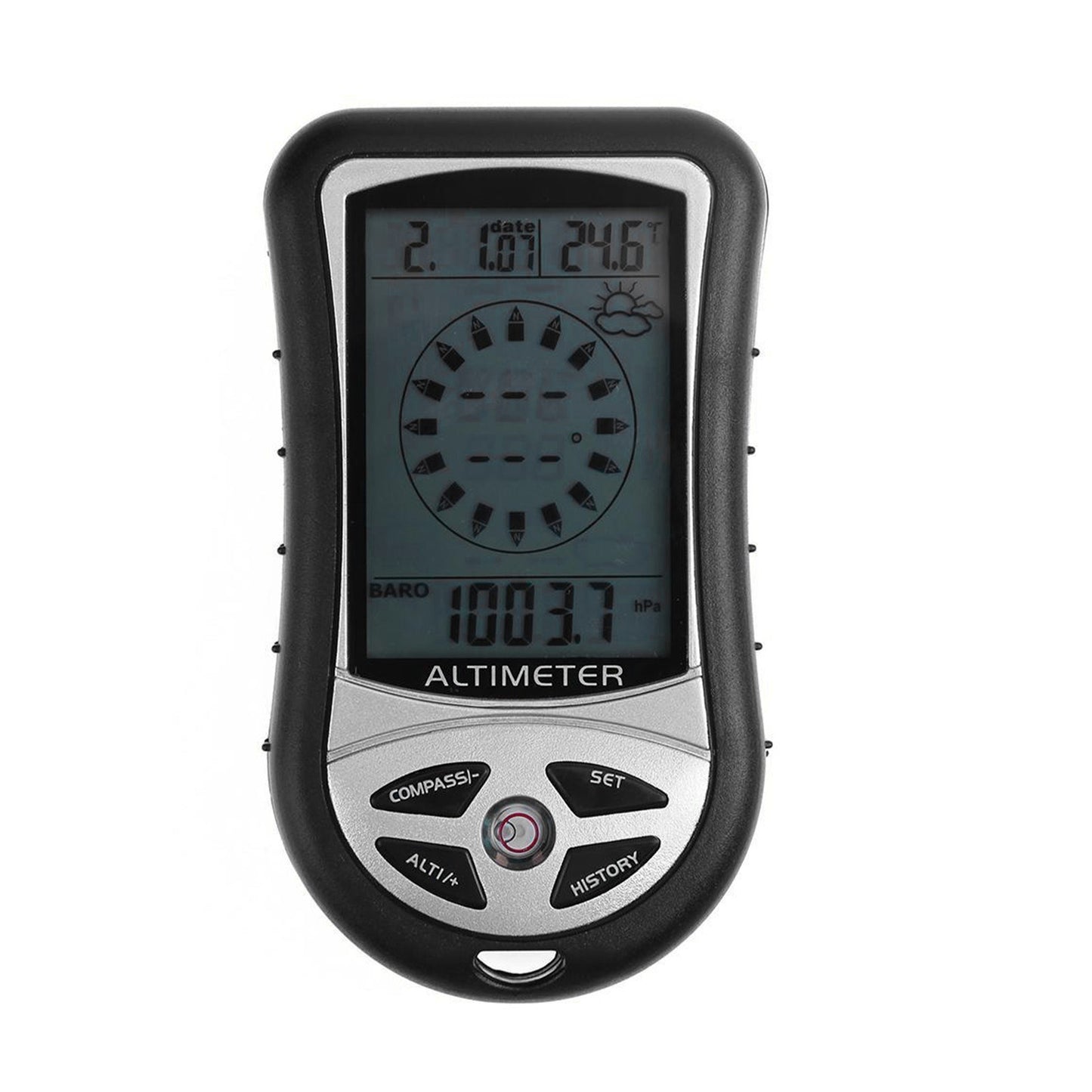 8-in-1 Digital Altimeter Barometer Compass Thermometer LCD Multifunction Device