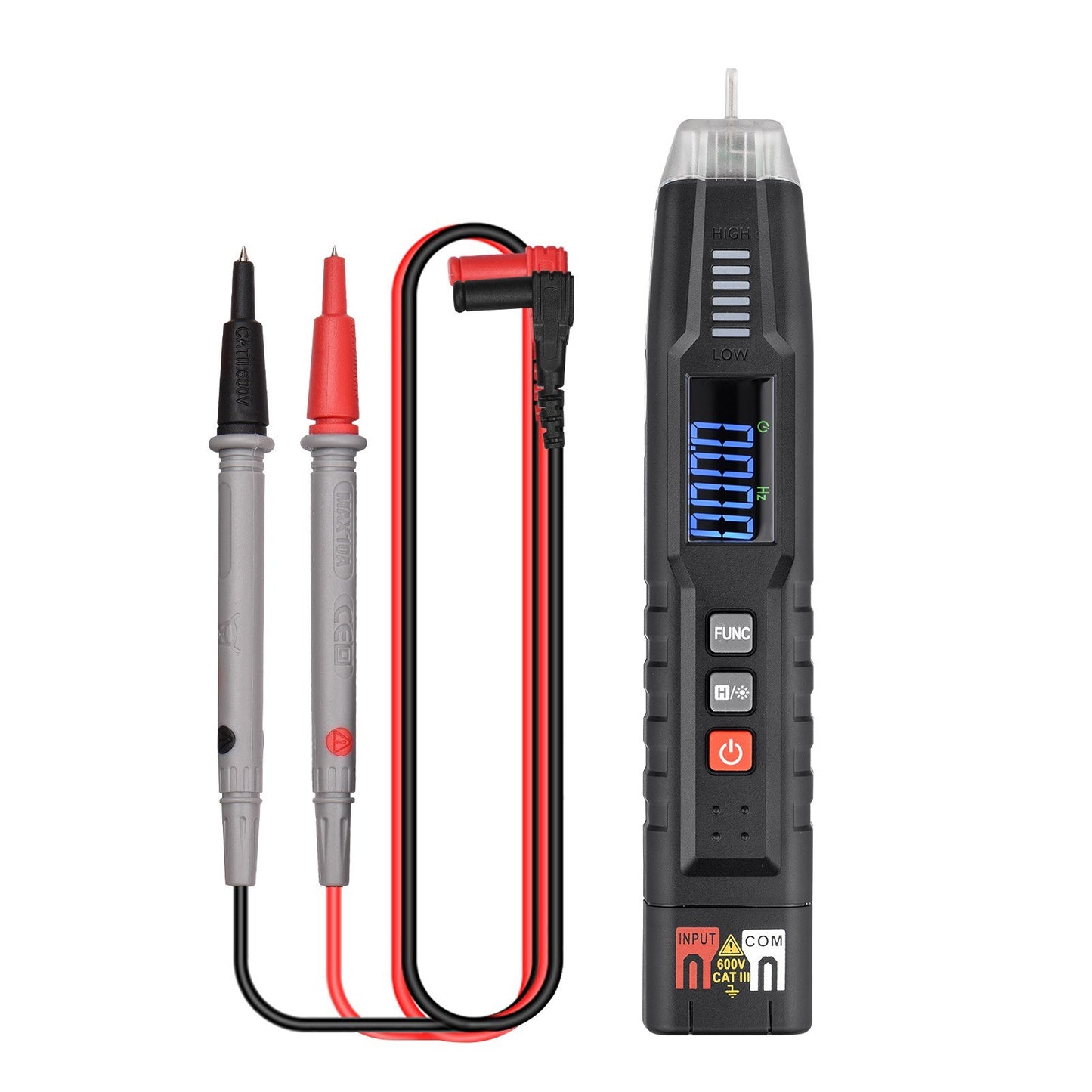 HABOTEST HT122 Pen Type Digital Multimeter - Smart Handheld True RMS LCD, 4000 Counts, NCV