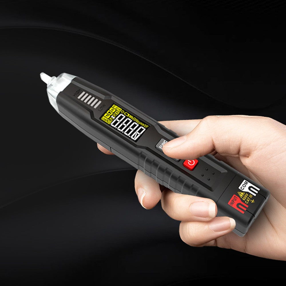 HABOTEST HT122 Pen Type Digital Multimeter - Smart Handheld True RMS LCD, 4000 Counts, NCV