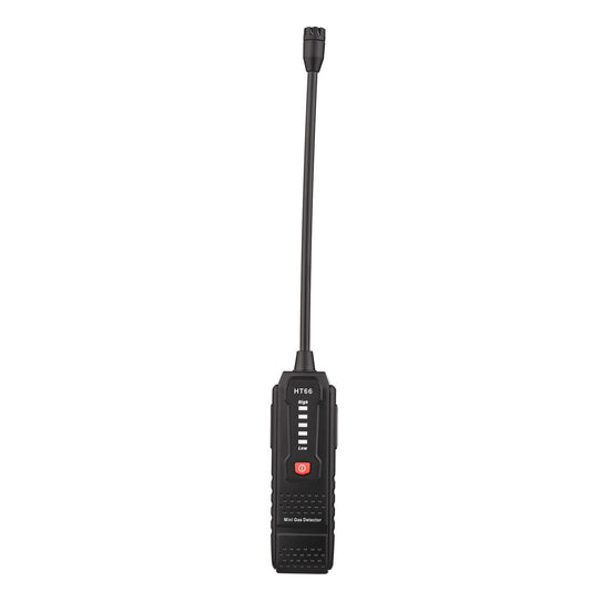 HT66 Mini Handheld Gas Detector with Long Probe | Combustible Gas Leak Monitor | Methane PPM Alarm Tester