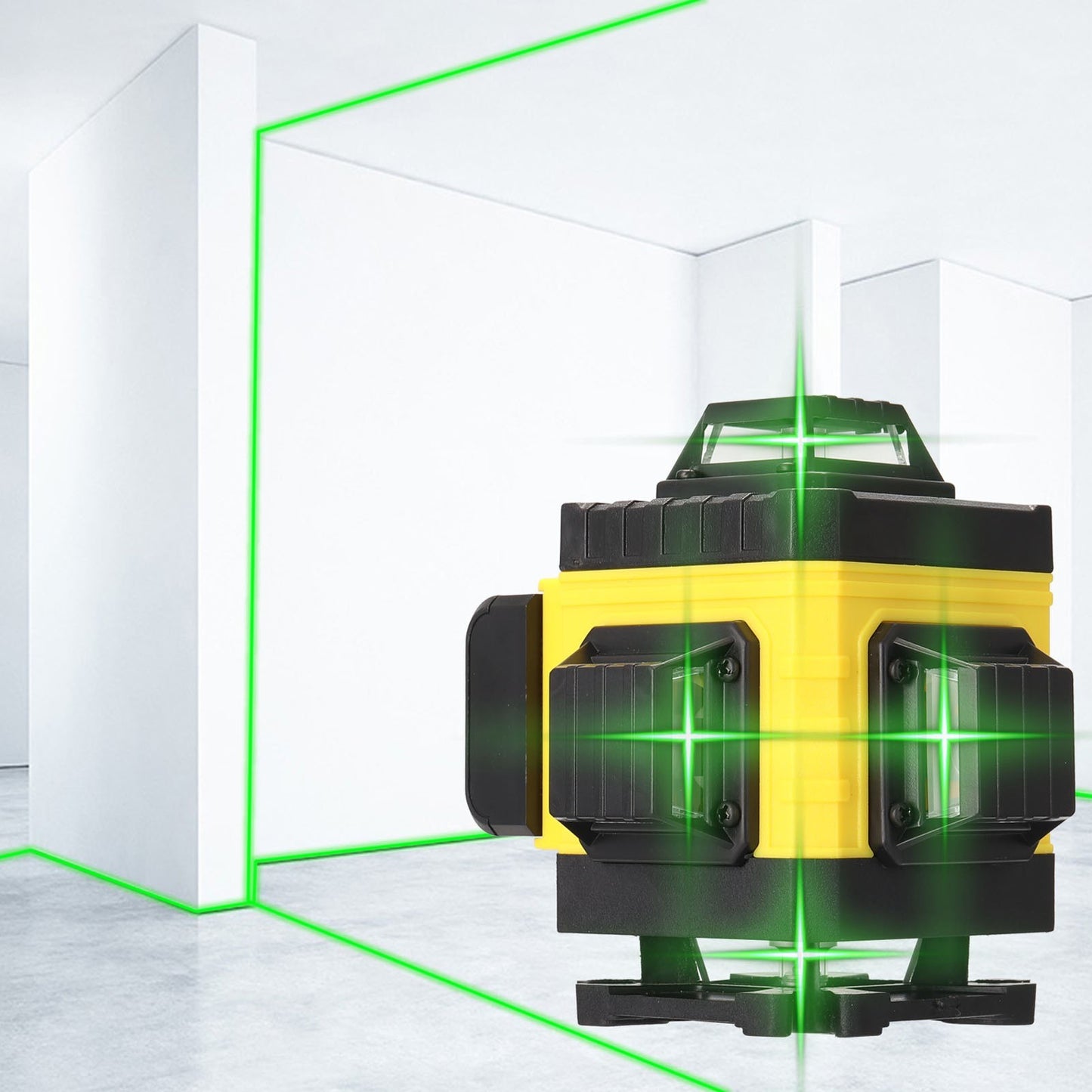 16-Line Multifunction Laser Level Tool with 3° Self-Leveling, Vertical & Horizontal Lines
