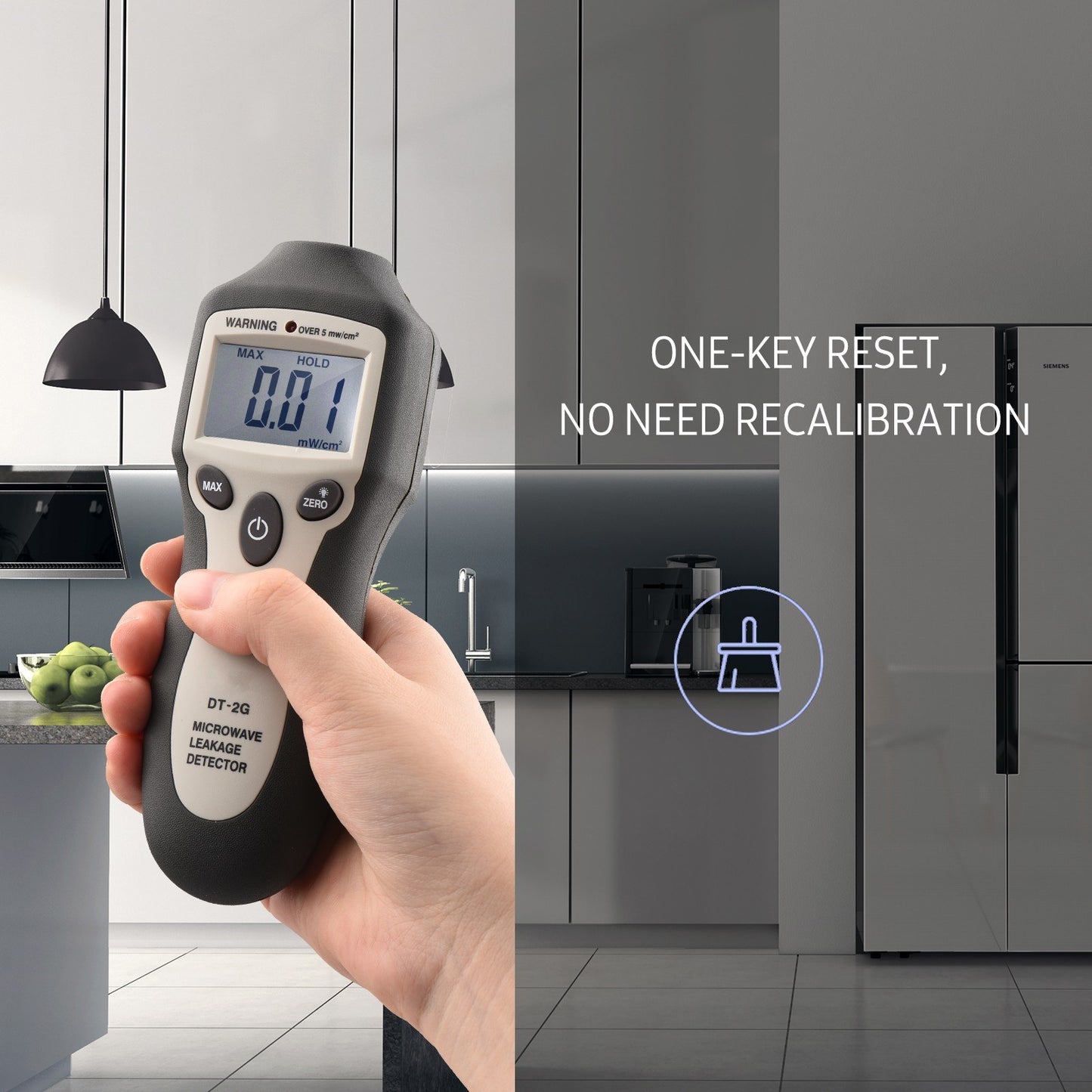 DT-2G High Precision Handheld Microwave Leakage Detector with Digital LCD Display and Auto Alarm