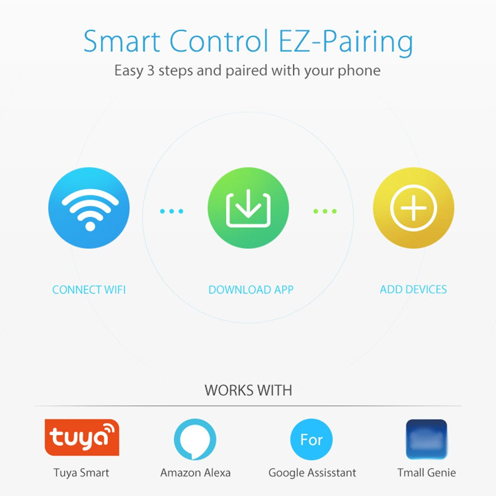 4-in-1 Tuya WiFi Smart Alarm Clock: Temperature, Humidity & Light Sensor with Mobile App Control
