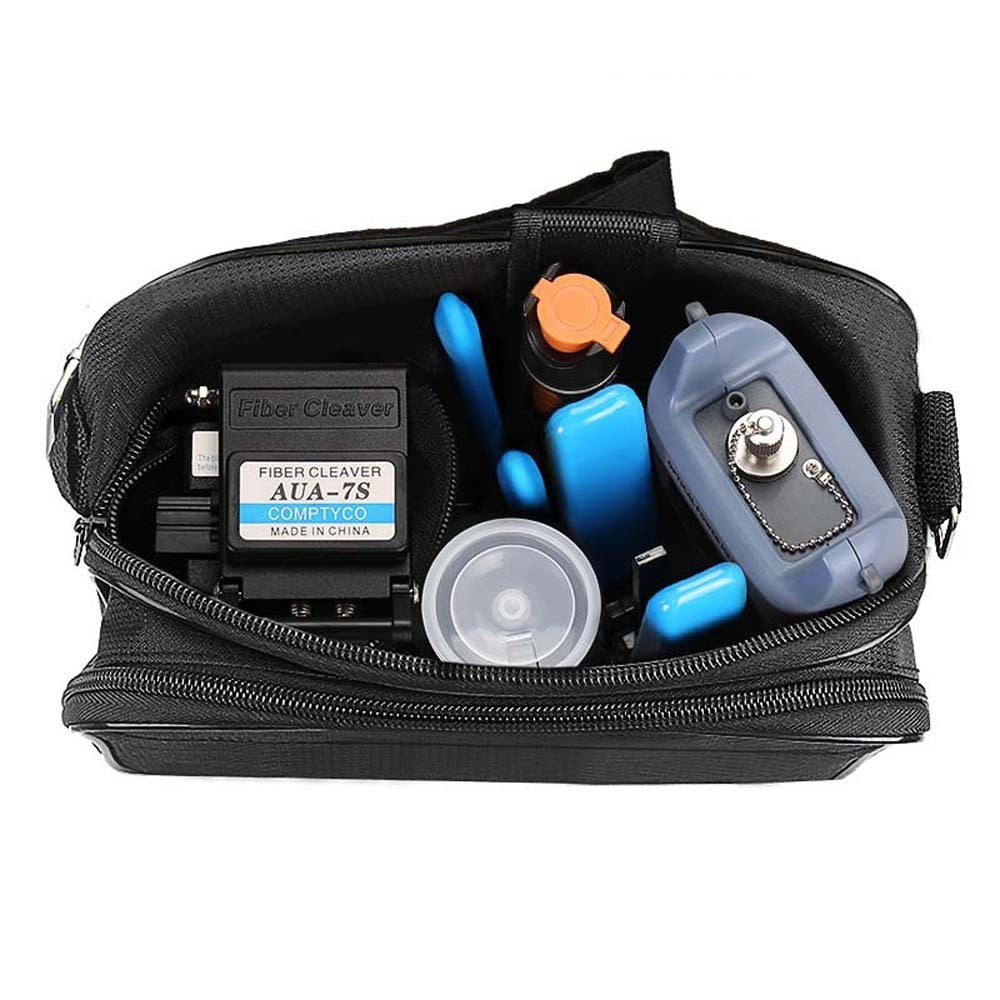 FTTH Multifunction Fiber Optic Tool Kit: Fiber Splicer, Optical Power Meter, Wire Pliers & Fiber Cleaver