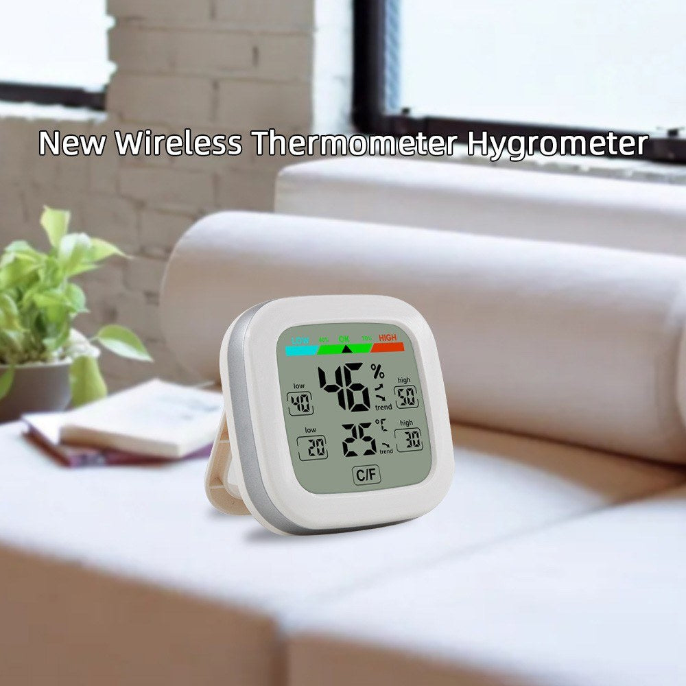Wireless Indoor Digital Hygrometer Thermometer - Temperature & Humidity Monitor with Trend Backlight