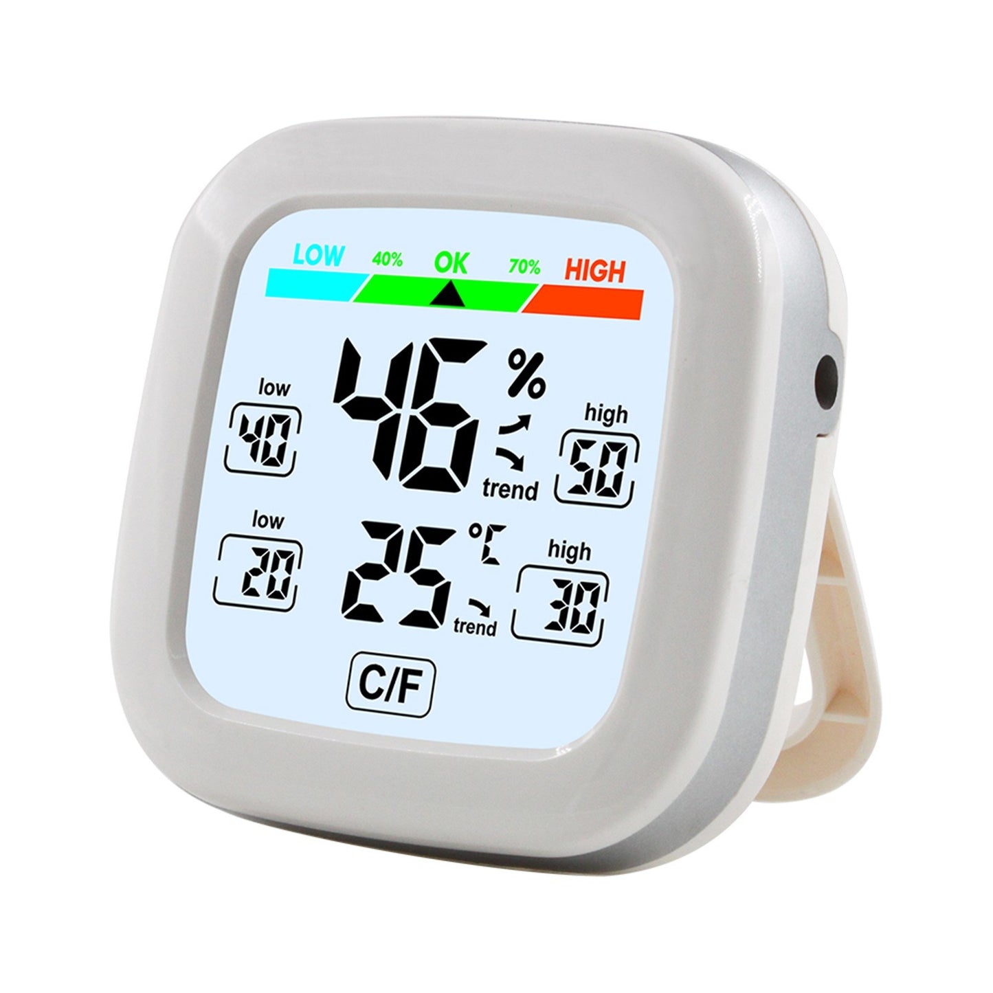 Wireless Indoor Digital Hygrometer Thermometer - Temperature & Humidity Monitor with Trend Backlight