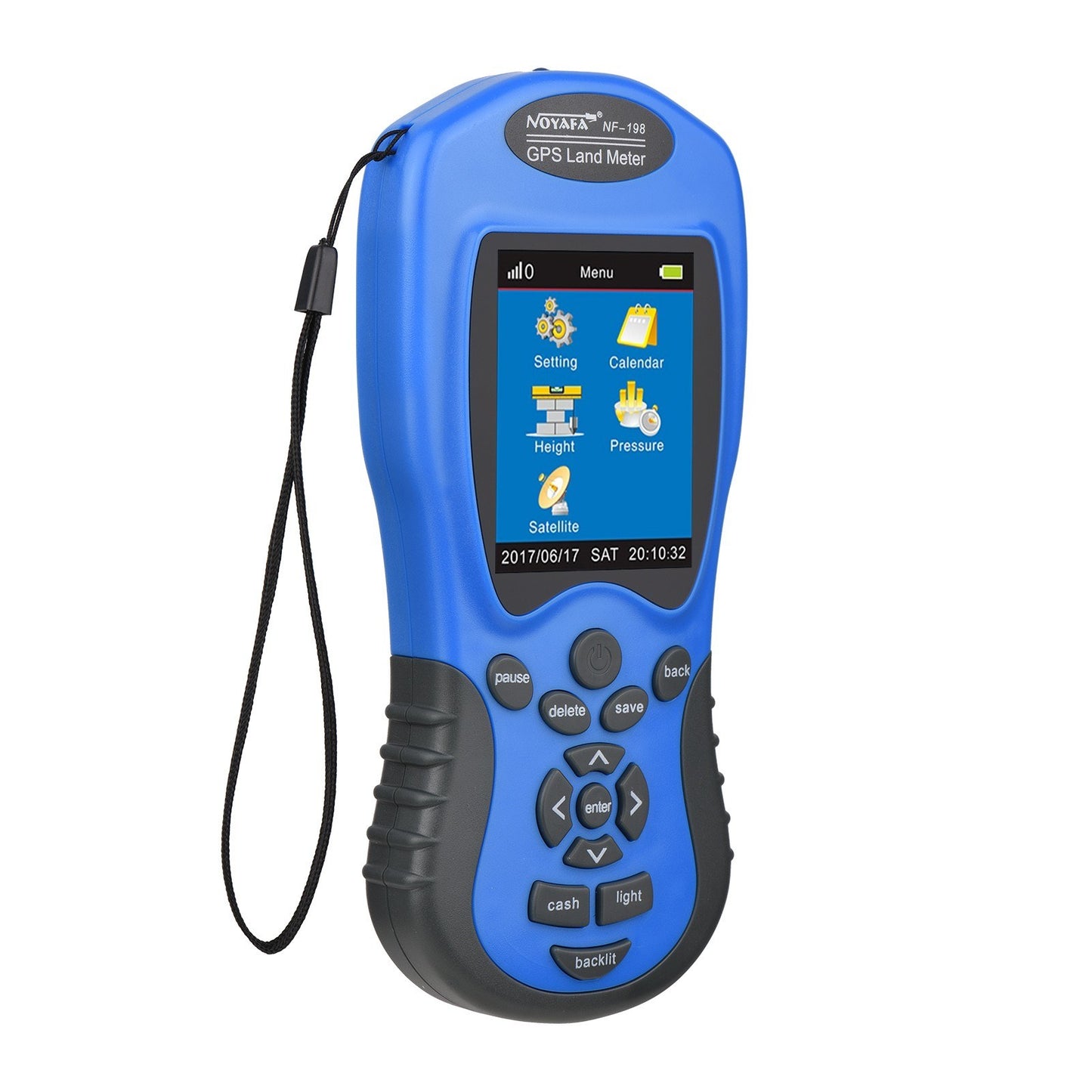 NOYAFA NF-188 GPS Handheld Land Meter - Digital LCD Area & Length Measuring Device for Farmland Surveying, Automatic & Manual Modes for Outdoor Use