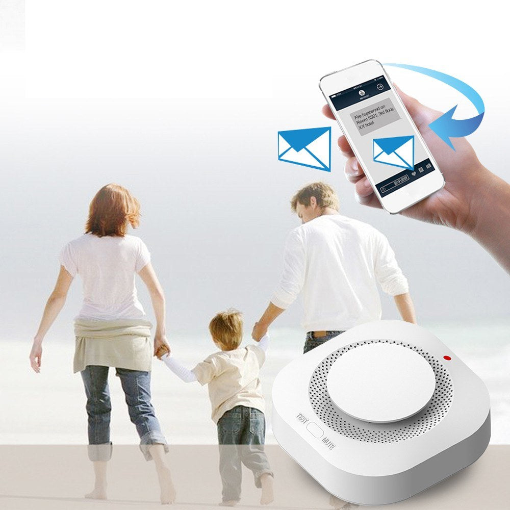 Smart WiFi Smoke Alarm with Mobile App Alerts: Kitchen, Bedroom, Warehouse - Alexa Compatible