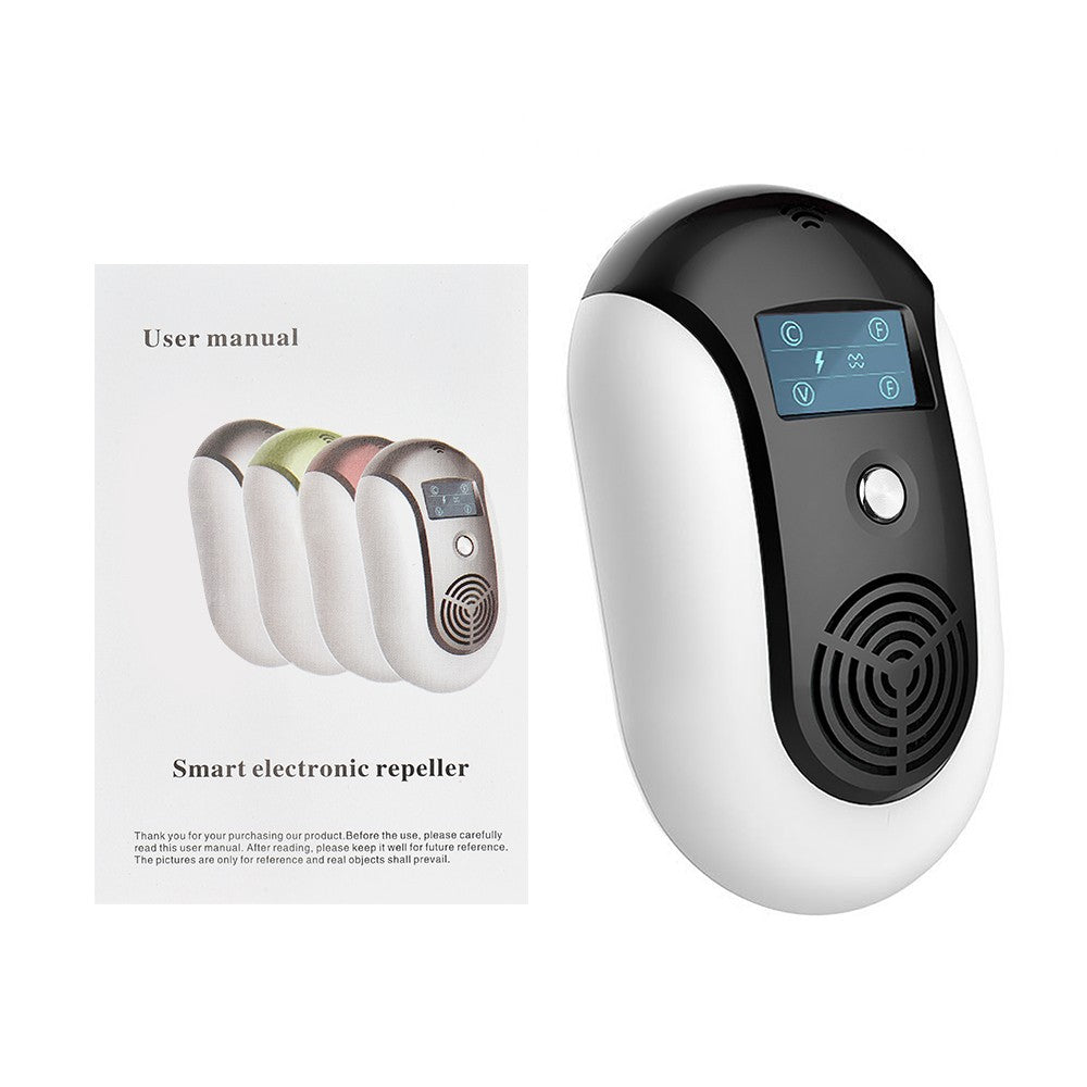 Portable Ultrasonic Pest Repellent with Variable Frequency and Flashing Light for Mosquito, Rat, Mouse, Bat, Cockroach, Fly, Ant, Gecko, Spider Control