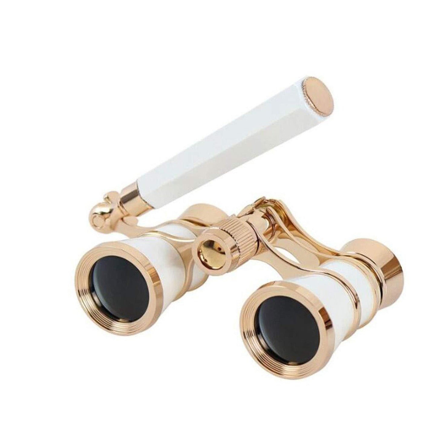 3x25 Retro Mini Metal Binoculars with Foldable Handle for Concerts