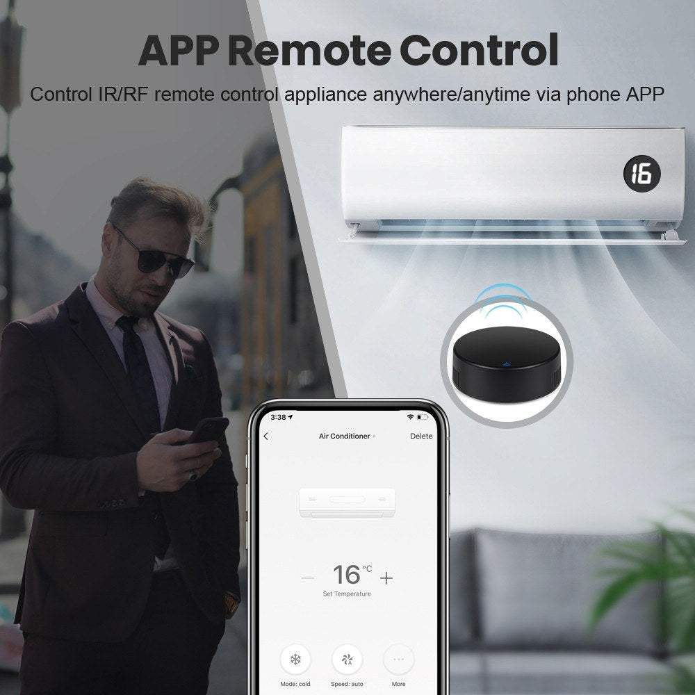 All-in-One Tuya WiFi IR Remote - Universal Infrared Controller, Alexa & Google Home Compatible