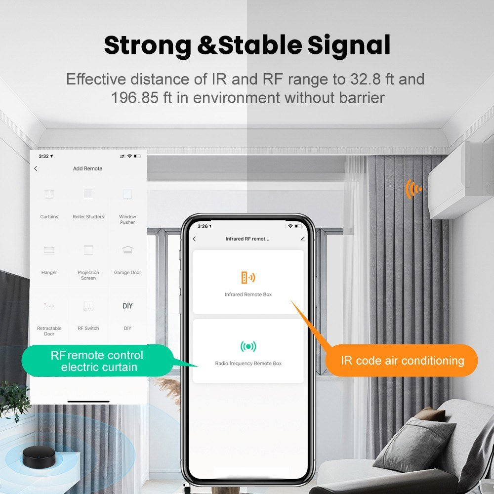 All-in-One Tuya WiFi IR Remote - Universal Infrared Controller, Alexa & Google Home Compatible