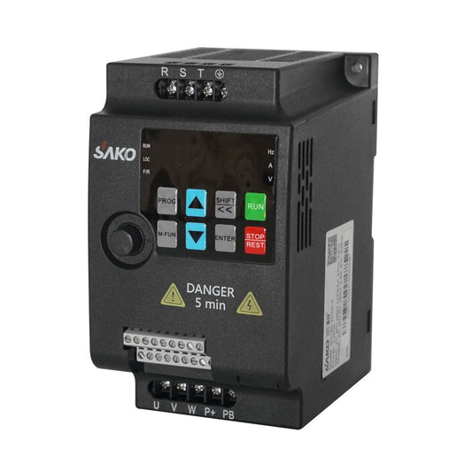 AC220V Single Phase Vector Inverter VFD 0.75KW for Stepless Motor Speed Control