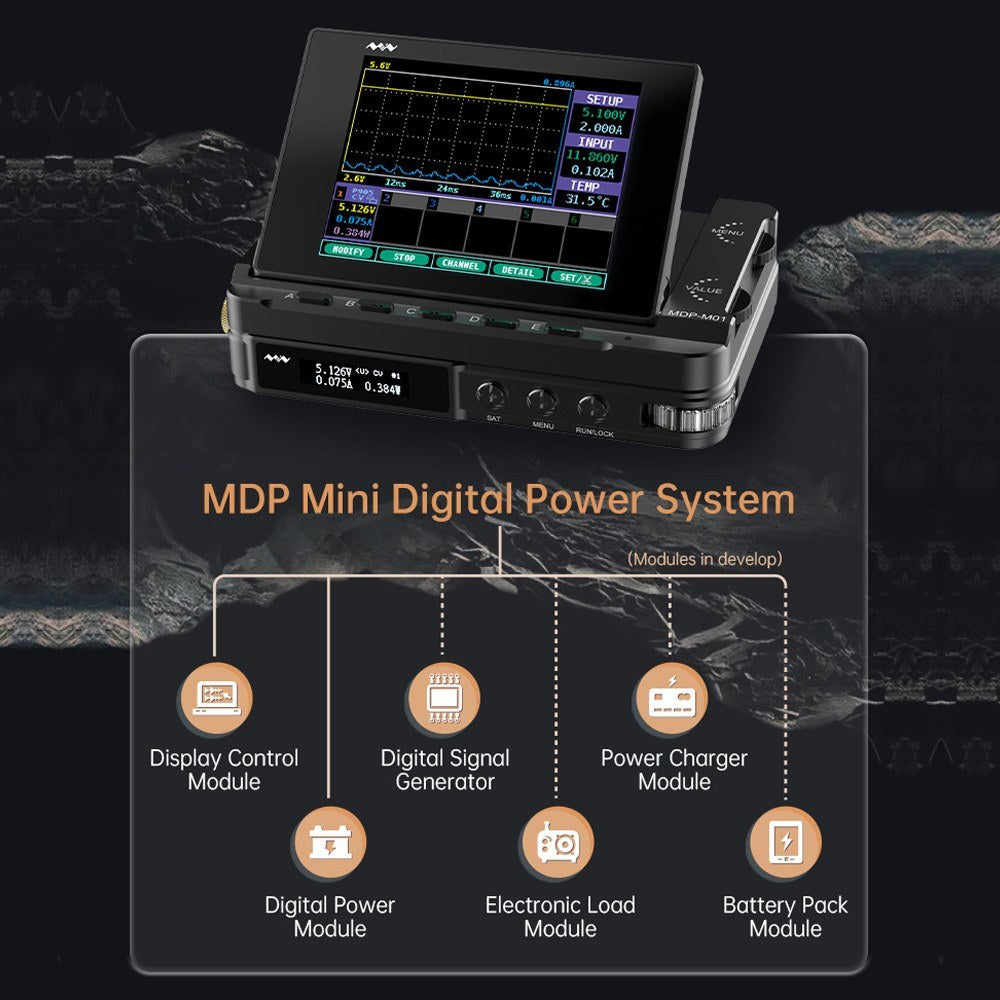 300W 30V 10A Mini Portable Digital Power Module with OLED Display and Multiple Protections