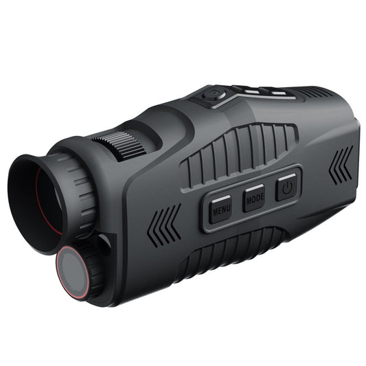 1080P Portable Monocular Infrared Night Vision Device - Day & Night Use, Photo/Video Capture, 5X Zoom, 300M Viewing for Hunting & Boating