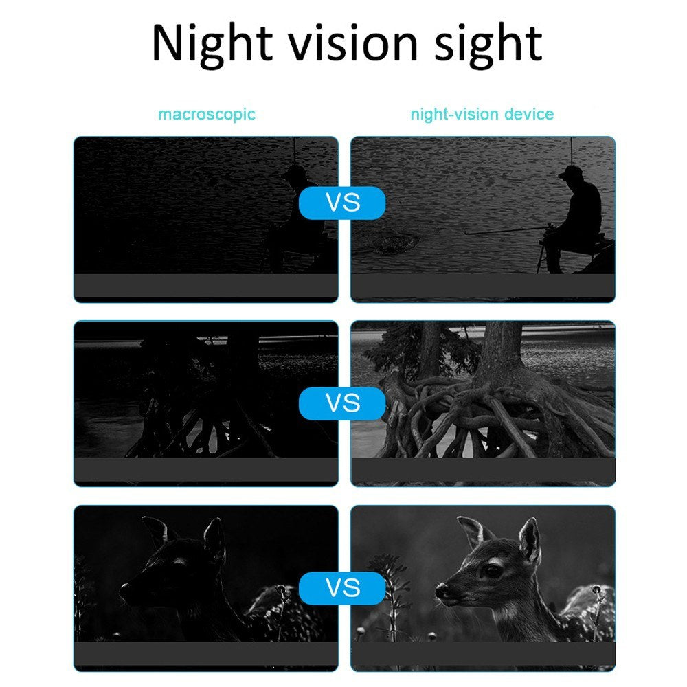 1080P Night Vision Binoculars with 10X Digital Zoom, 300M Full Dark Viewing for Day/Night Use - Photo & Video Capture for Outdoor Hunting & Boating
