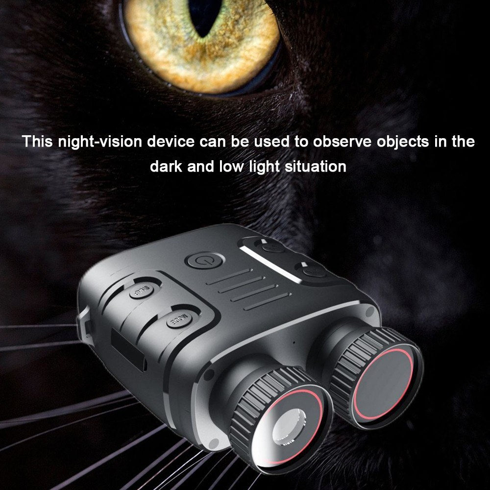 1080P Night Vision Binoculars with 10X Digital Zoom, 300M Full Dark Viewing for Day/Night Use - Photo & Video Capture for Outdoor Hunting & Boating