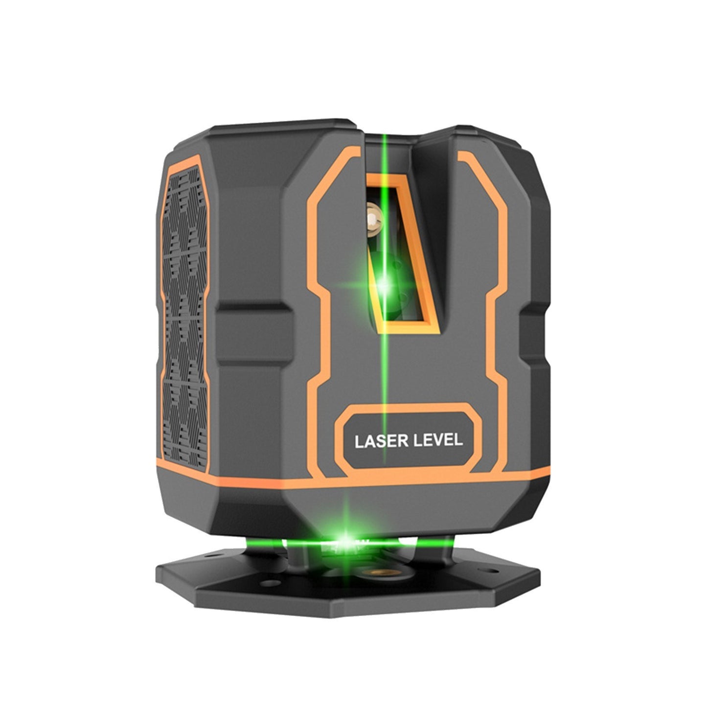Rechargeable Cross Line Laser Level with Bracket, 360° Horizontal & 120° Vertical, Green Beam 5-Line Marker, 4 Modes, 30M/98FT Range, Self-Leveling and Dimmable
