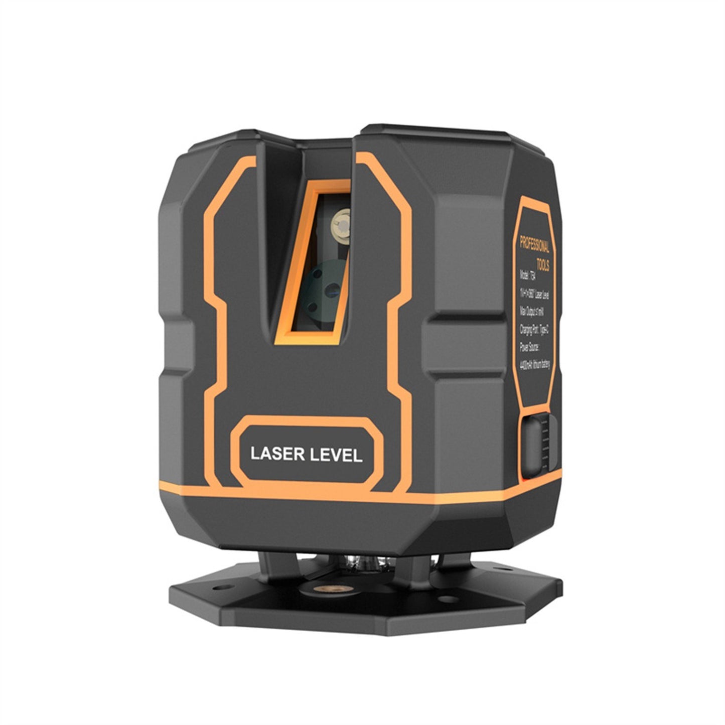 Rechargeable Cross Line Laser Level with Bracket, 360° Horizontal & 120° Vertical, Green Beam 5-Line Marker, 4 Modes, 30M/98FT Range, Self-Leveling and Dimmable