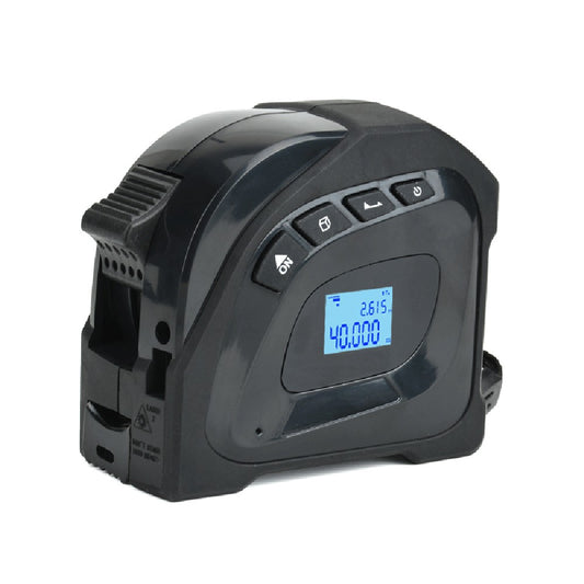 2in1 Laser Rangefinder & 5m Tape Measure with LCD Backlit Display - Building Measurement & Surveying Tool