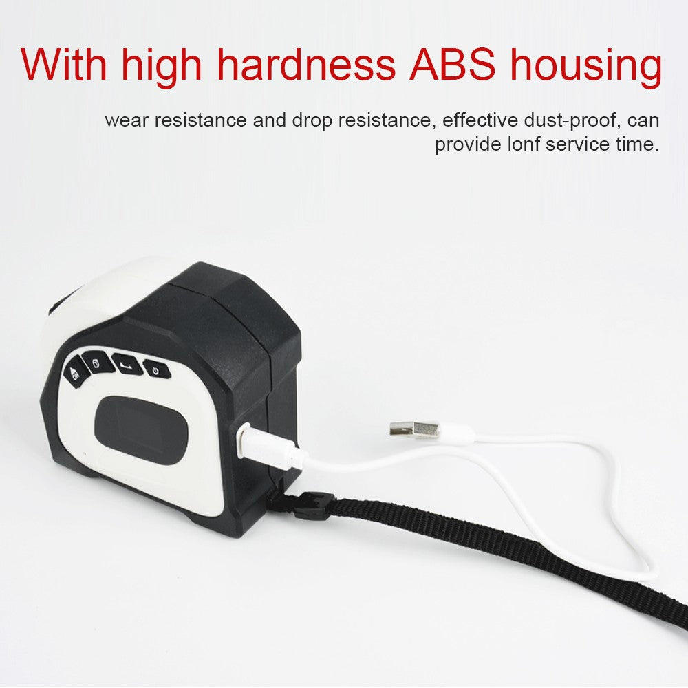 2in1 Laser Rangefinder & 5m Tape Measure with LCD Backlit Display - Building Measurement & Surveying Tool