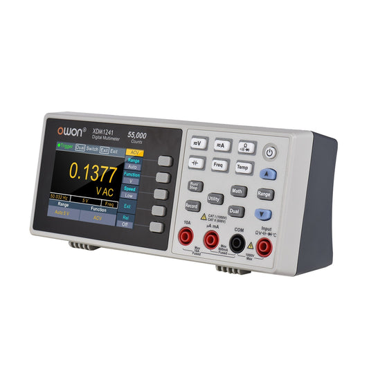 Owon XDM1241 High Accuracy Mini Multimeter, 55,000 Counts True RMS with 3.5 TFT LCD