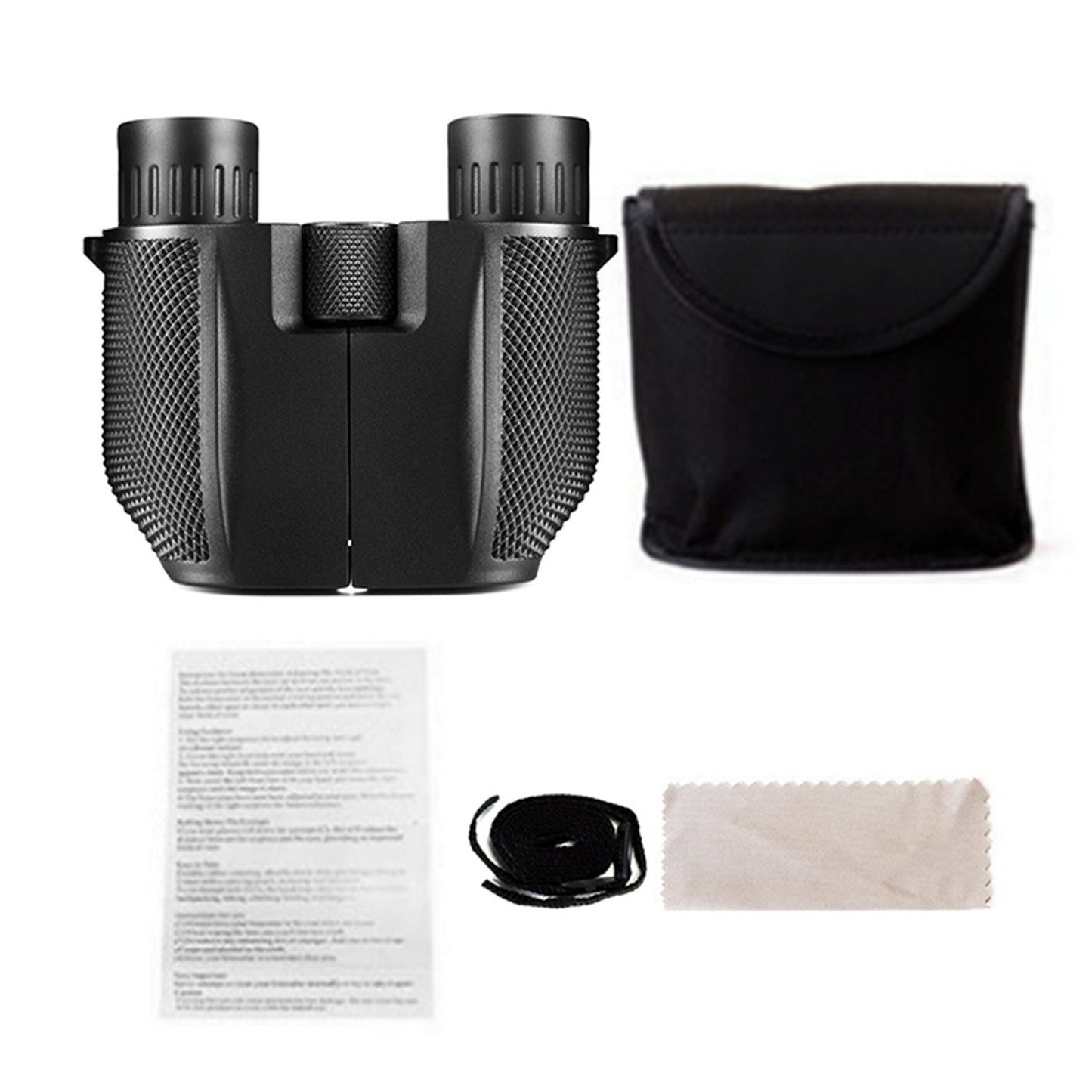 10x25 BAK4 Prism Waterproof Mini Binoculars for Adults & Kids, Ideal for Bird Watching, Travel, Concerts, Hiking with Low Light Night View