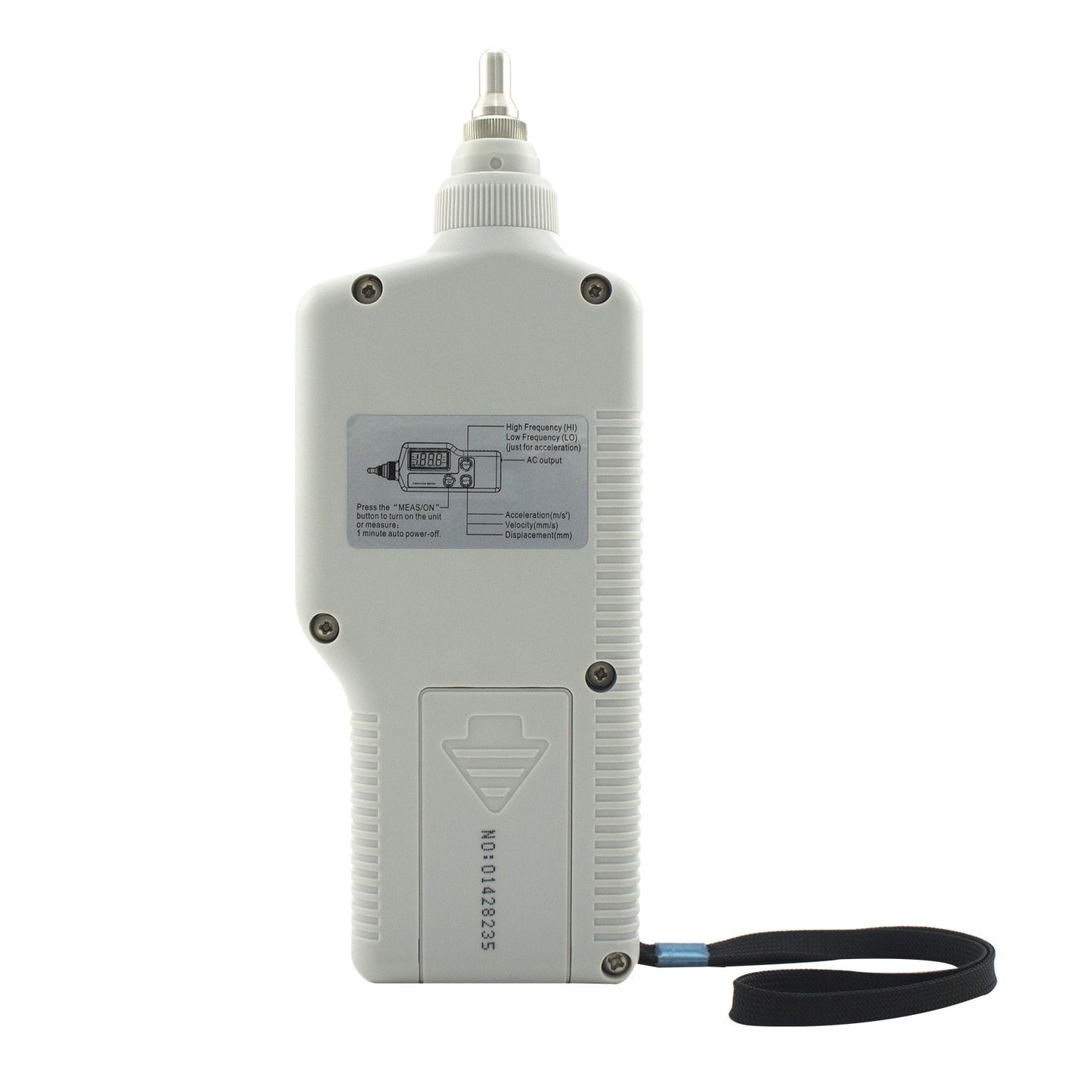 AS63A Digital Vibration Meter - LCD Screen Analyzer with AC Output for Acceleration, Velocity, Displacement Measurement