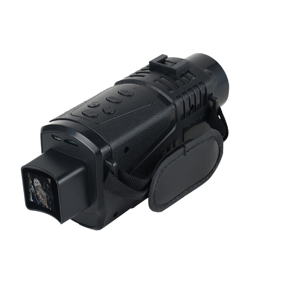 300M Infrared Night Vision Monocular: 5X Zoom, Day/Night Use, Photo/Video Playback for Hunting & Boating