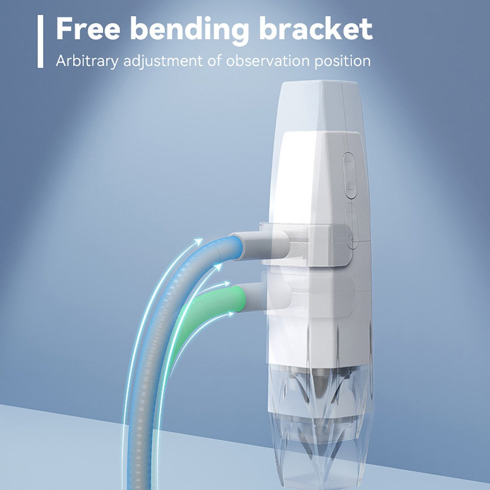 Portable 1080P WiFi USB Electron Microscope with 8 LED Lights & Bendable Stand for Smartphones & Computers