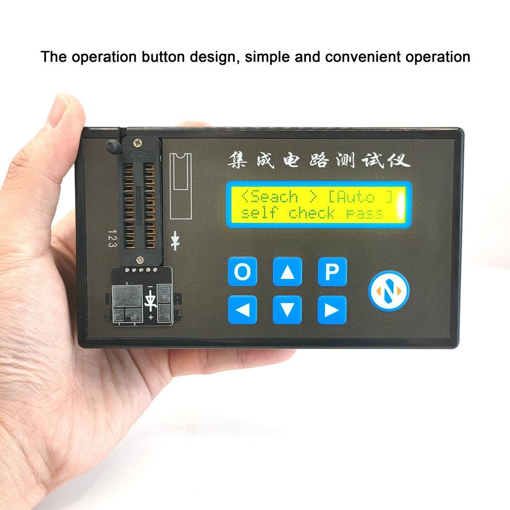 Multifunction Handheld Rechargeable LED IC Tester: Digital Transistor, Diode & Chip Detector