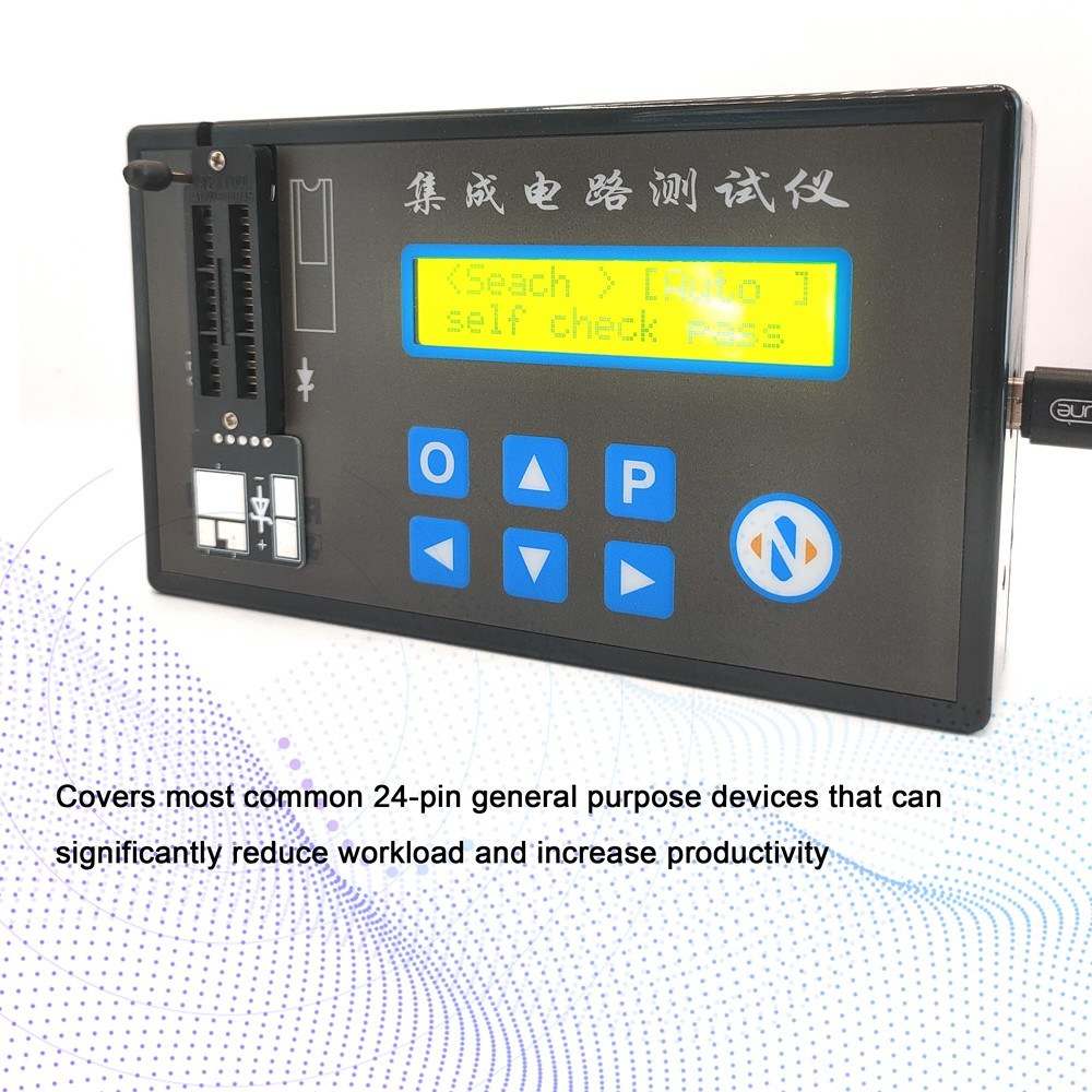 Multifunction Handheld Rechargeable LED IC Tester: Digital Transistor, Diode & Chip Detector