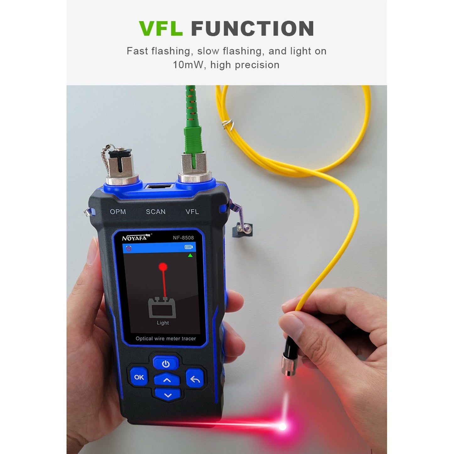 NOYAFA LCD Digital Optical Wire Tracer & Network Cable Tester