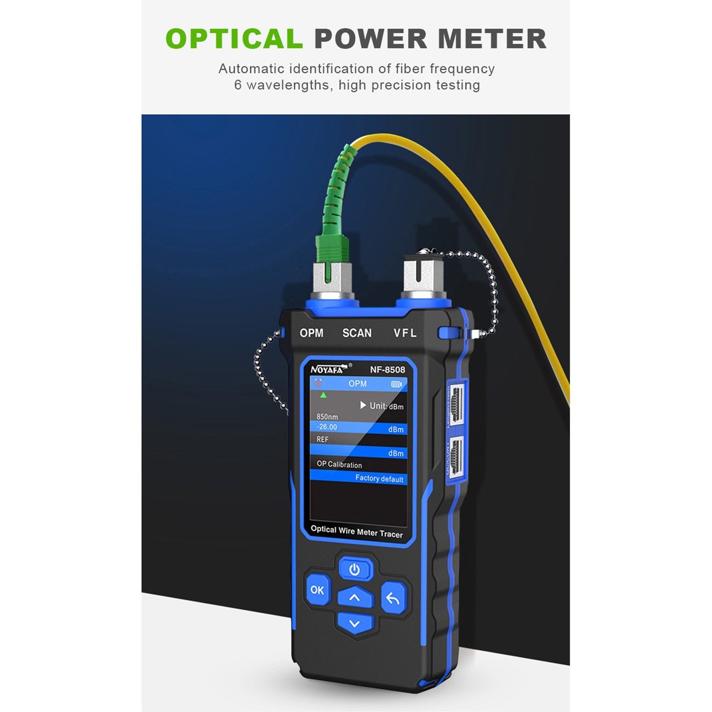 NOYAFA LCD Digital Optical Wire Tracer & Network Cable Tester