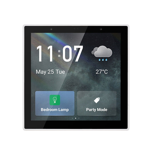 Tuya 4 LCD Smart Home Control Panel: Multi-functional WiFi Wall Switch with ZigBee & BT, App Remote Control, Clock, Weather, Temperature Display