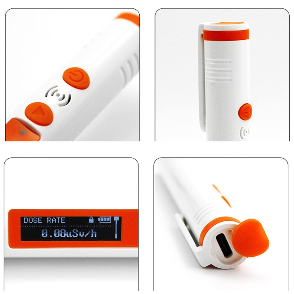 Portable Nuclear Radiation Detector Pen - Geiger Counter with Alarm & Dose Rate Measurement