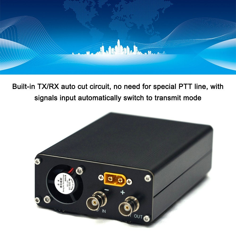 Portable 50W High-Frequency Power Amplifier for Ham Radios (Compatible with USDX, FT-817, Elecraft KX3, QRP, FT-818, G90, G90S, G1M, X5105)