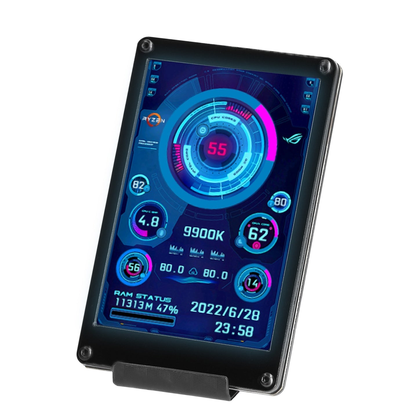 3.5 Inch IPS LCD Monitor Display for CPU/GPU Monitoring - Supports Raspberry Pi, Windows, Linux
